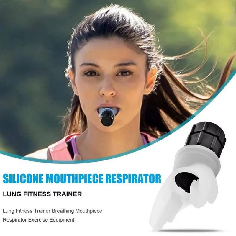Sports Breathing Trainer Portable Lung Capacity Abdominal Breathing Trainer with Adjustable Intensity Knob Adult Lung Booster
