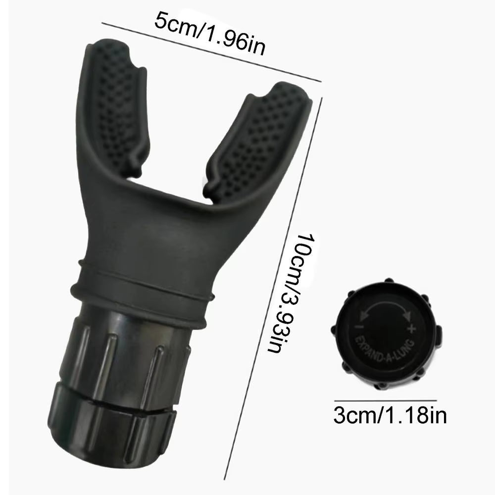 Sports Breathing Trainer Portable Lung Capacity Abdominal Breathing Trainer with Adjustable Intensity Knob Adult Lung Booster
