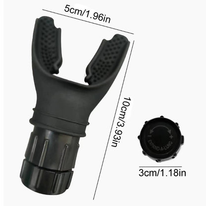Sports Breathing Trainer Portable Lung Capacity Abdominal Breathing Trainer with Adjustable Intensity Knob Adult Lung Booster