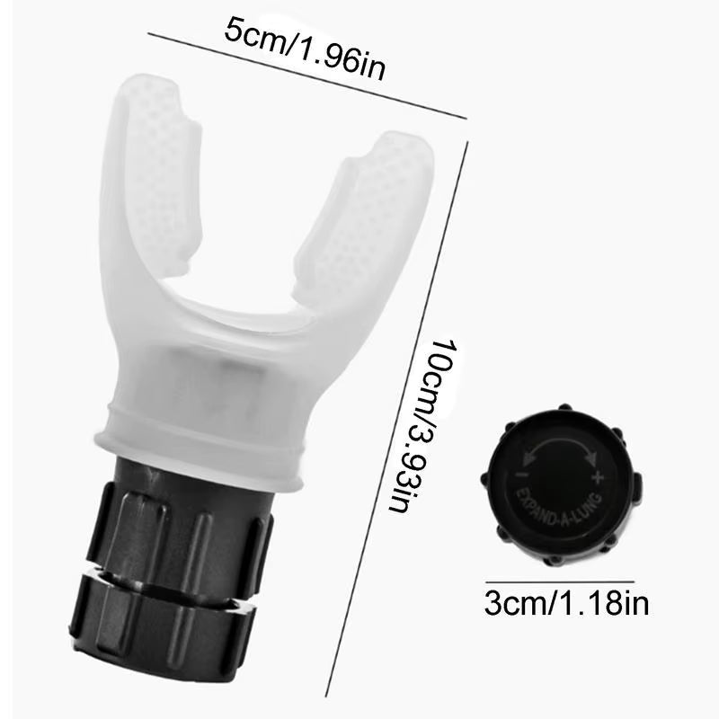 Sports Breathing Trainer Portable Lung Capacity Abdominal Breathing Trainer with Adjustable Intensity Knob Adult Lung Booster
